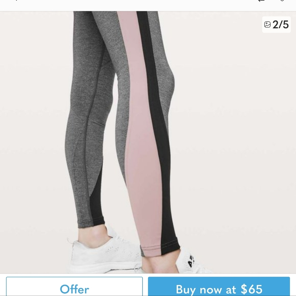 Lululemon Athletica Gray and Black Leggings - Picture 14 of 14